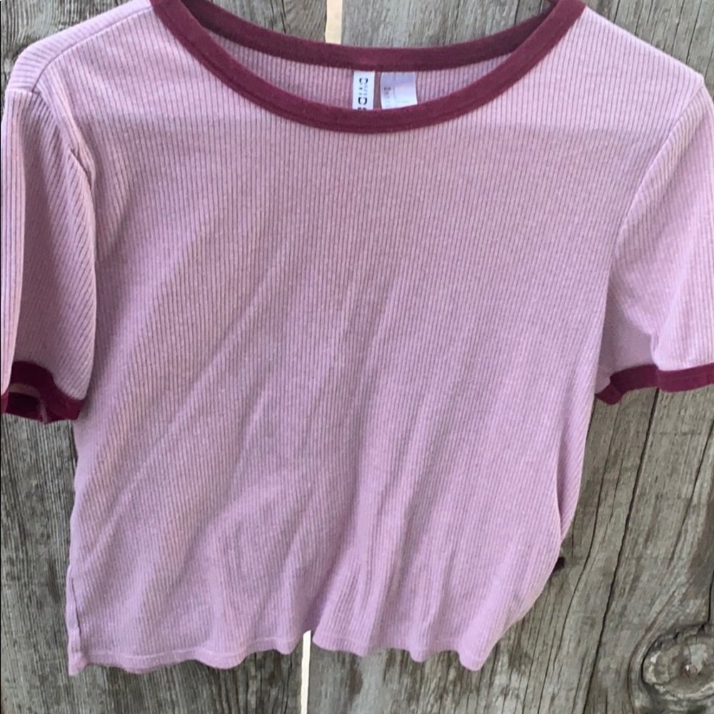 Pink and red top